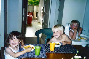 C.C., Nicolas and Jeremy collins as babies